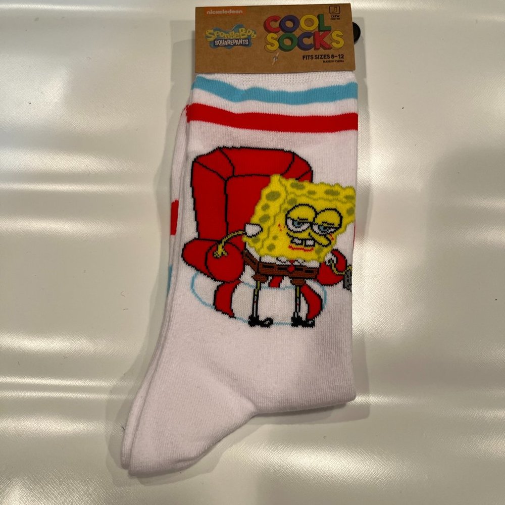 Cool Socks Spongebob Squarepants Socks White